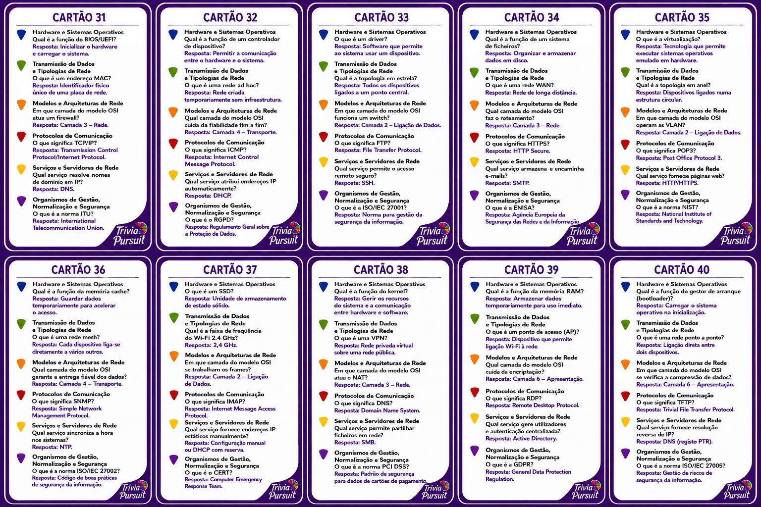Cartas 31 a 40